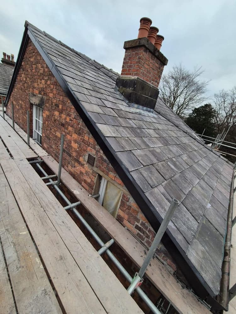 Slate Roof, Chimney Releads & Box Guttering — Oxton — photo 4