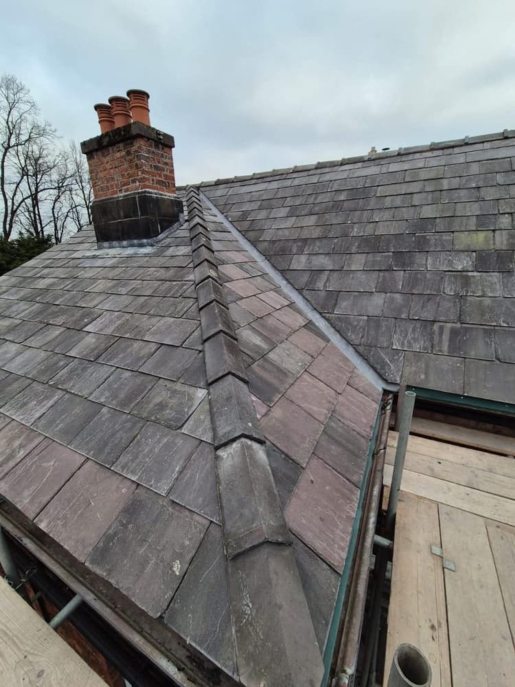 Slate Roof, Chimney Releads & Box Guttering — Oxton — photo 5
